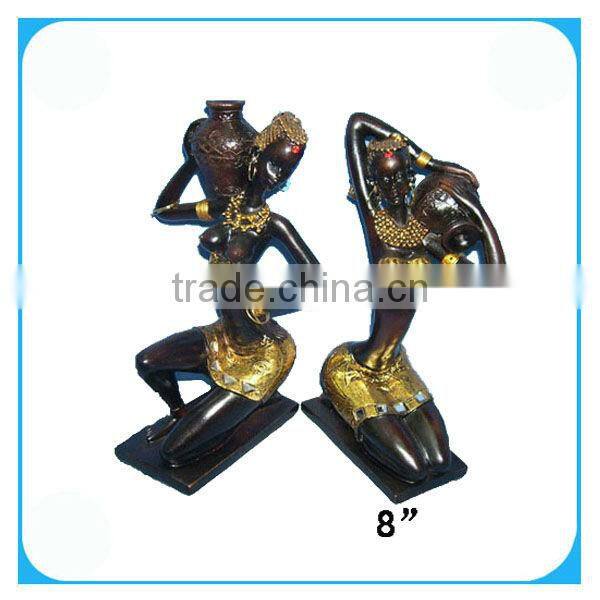 Black woman candle holders for home decoration
