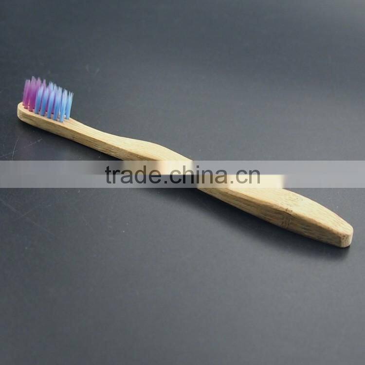 blue protect Crystal-like handle kids wonderful bamboo toothbrush