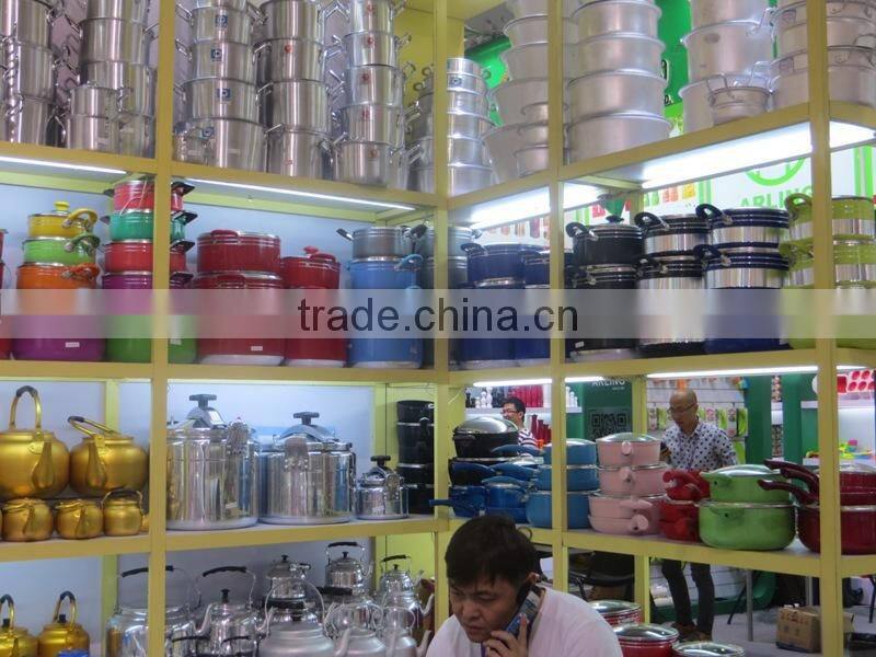 Hot sale cookware set satin aluminum pot