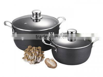 4pcs pressed aluminum nonstick sauce pot set
