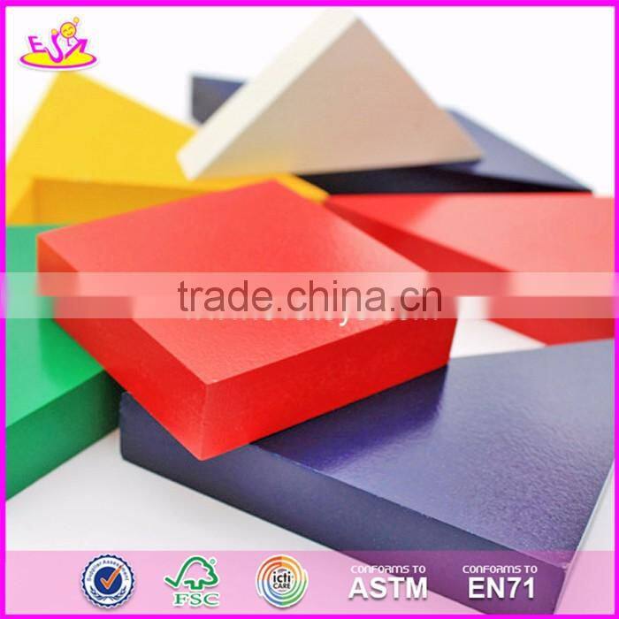 2017 Best design 9 pieces classic wooden tangrams for kids W14A166