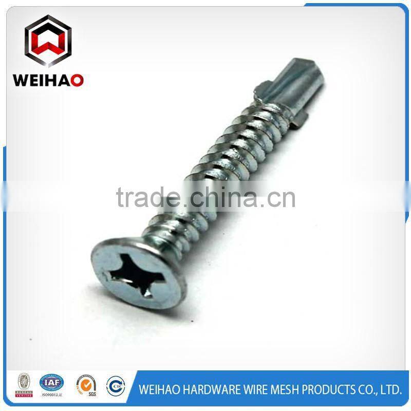 China Supplier ! Zinc plated galvanized hex head self drilling screws EPDM washer