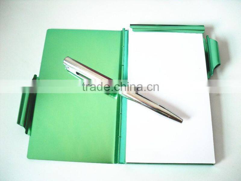 Mini aluminum notebook with pen/pocket notebook
