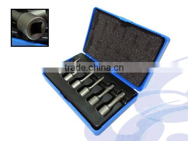 2mm to 10mm Alloy Steel 6PC Auto Repair Impacts Screw Extractor Kit With 3/8 INCH Drive