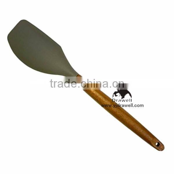 SP-1545 New product Wooden Handle silicone kitchen tool set