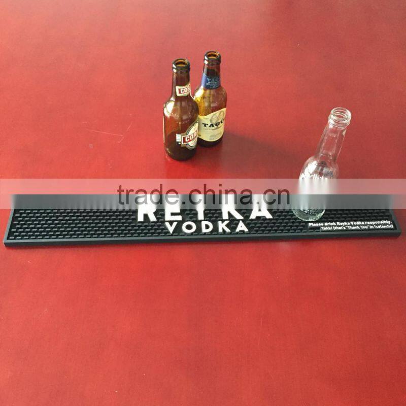 custom logo soft rubber bar spill pvc bar mat