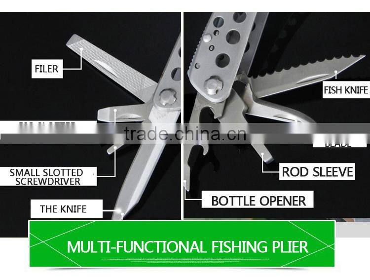 QJF-29 top quality multi-functional fishing tackle pliers