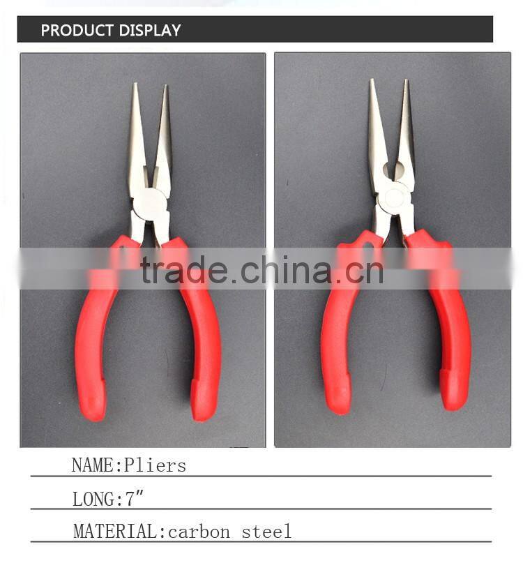 2016 Animal handle function long nose plier,Mini plate diagonal cutting pliers ,Carbon Steel Plier black