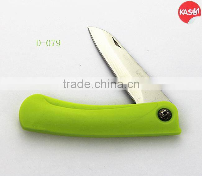 D-077 folding blade pocket knofe with fork multi function kitchen knife set