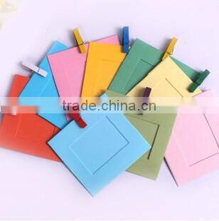 DIY Photo Picture Frame Paper Frames Solid Colorful Home Decorations