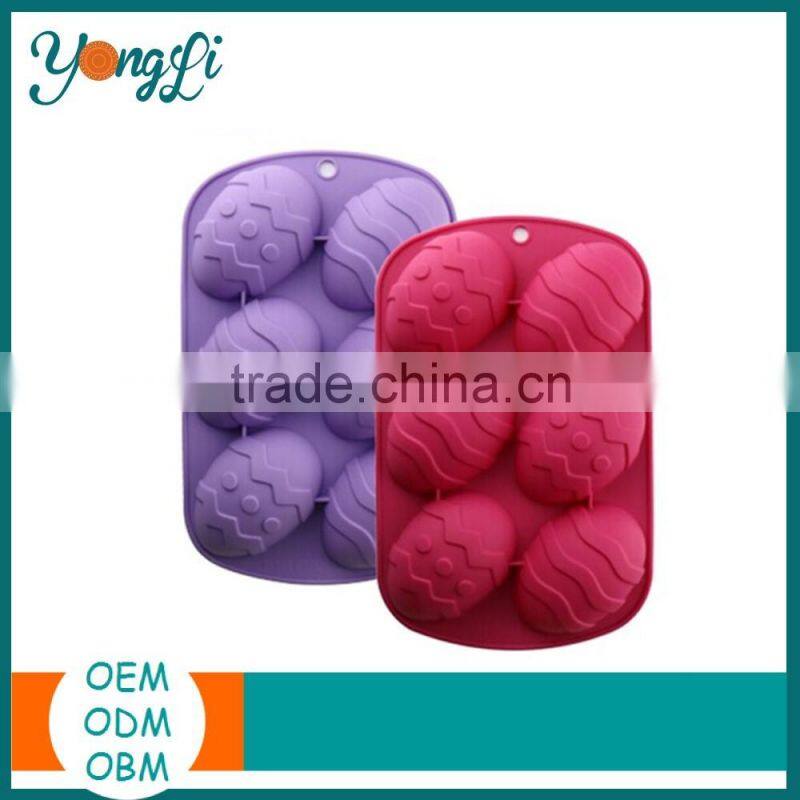 Wholesale Easter Non Stick Chocolate Egg Shaped Tray Silicone Cake Baking Mould