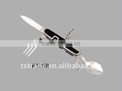 2014 Picnic Multi stainless steel barbecue tool set outdoor tableware/Multi knife/Pocket knife(K526ASS)