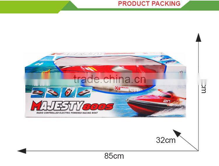 Newest 3 channel hight speed big rc bait boat for boy