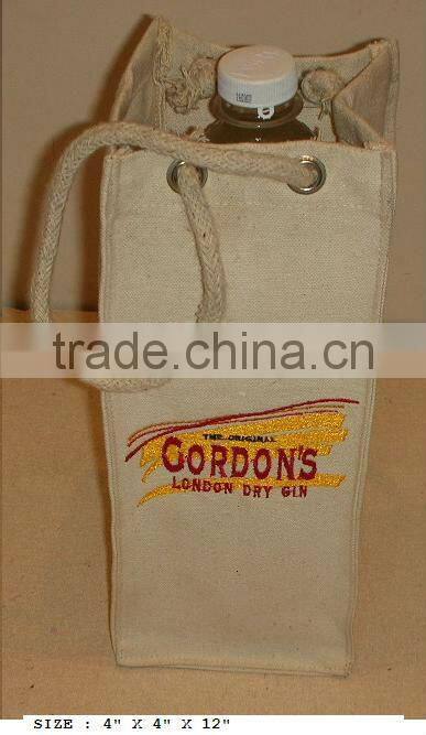 Cotton Beverage Screen Printing Promotional bag