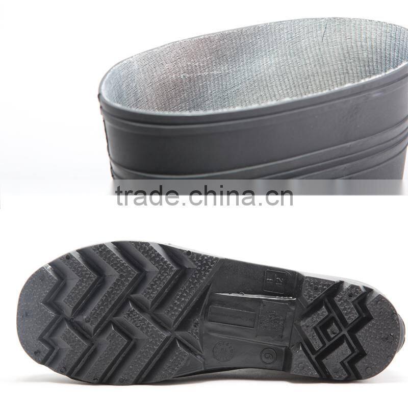 CE EN 20345 S5 cheap Steel Sole And Toe Cap PVC Safety Work Rain Boots constuction industry safety boots