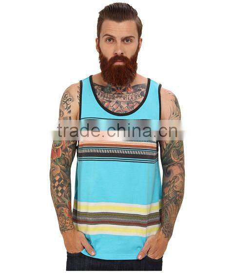 Men Cotton Custom Plain One Size Fit All Tank Top