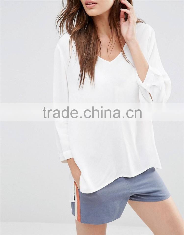 2017 Blouse Women Summer Formal Western Wear Women White Blouse Women