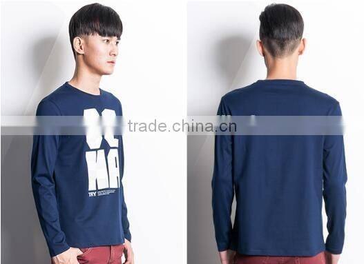 wholesale best quality cotton printing long sleeve t-shirt