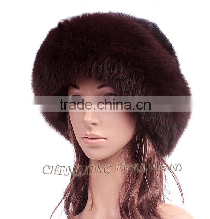 CX-C-156D Hot Selling New Products Fashion Real Mink Fur Hat With Fox Trim