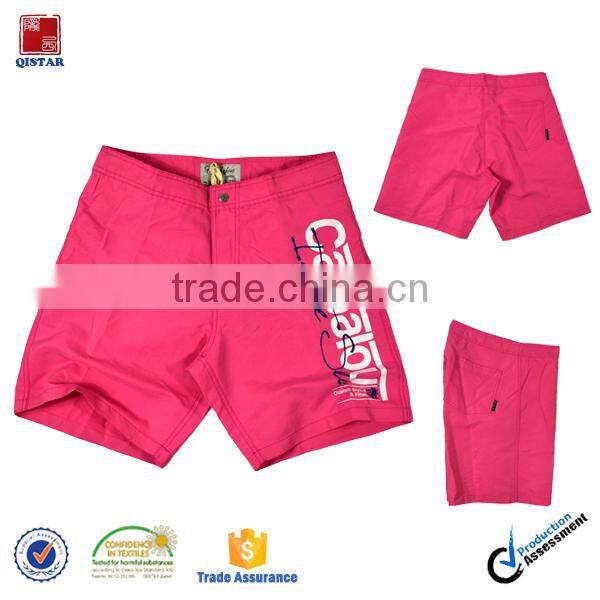 peach microfiber brand men's beach shorts