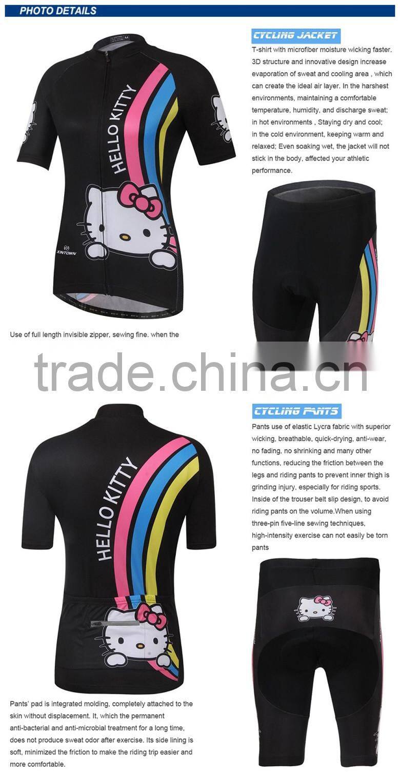 Wholesale Women sublimation cycling jersey blank cycling jerseys