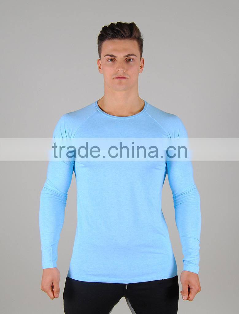 fitness gym t shirt with long sleeve
