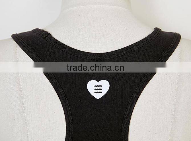 2017 New Fashion Design Customized Your Own Brand Logo Elastic Band 95%Cotton 5%Spandex Sport Crop Top Bralettes