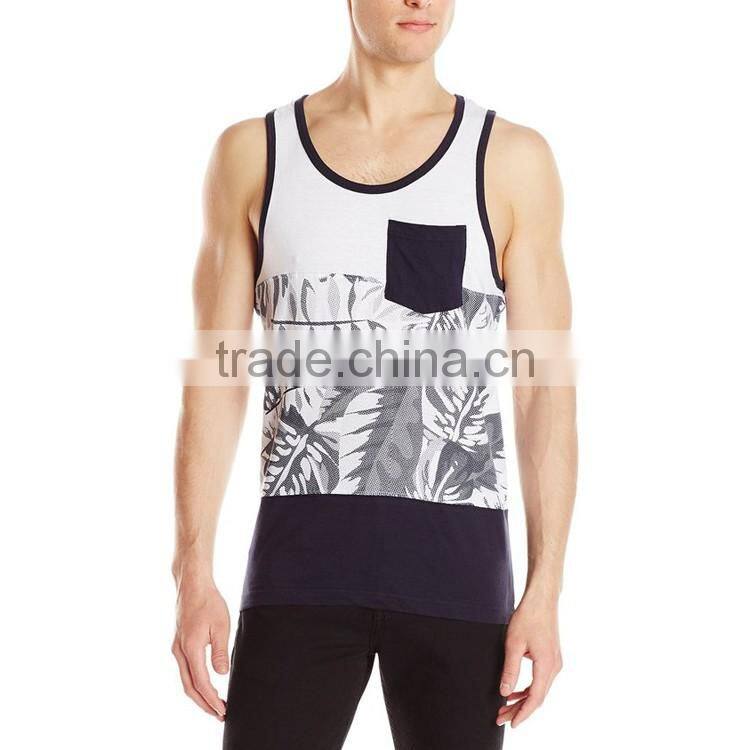 Design Custom Screen Printing 100 Cotton Bulk Wholesale Stringer Tank Top For Men