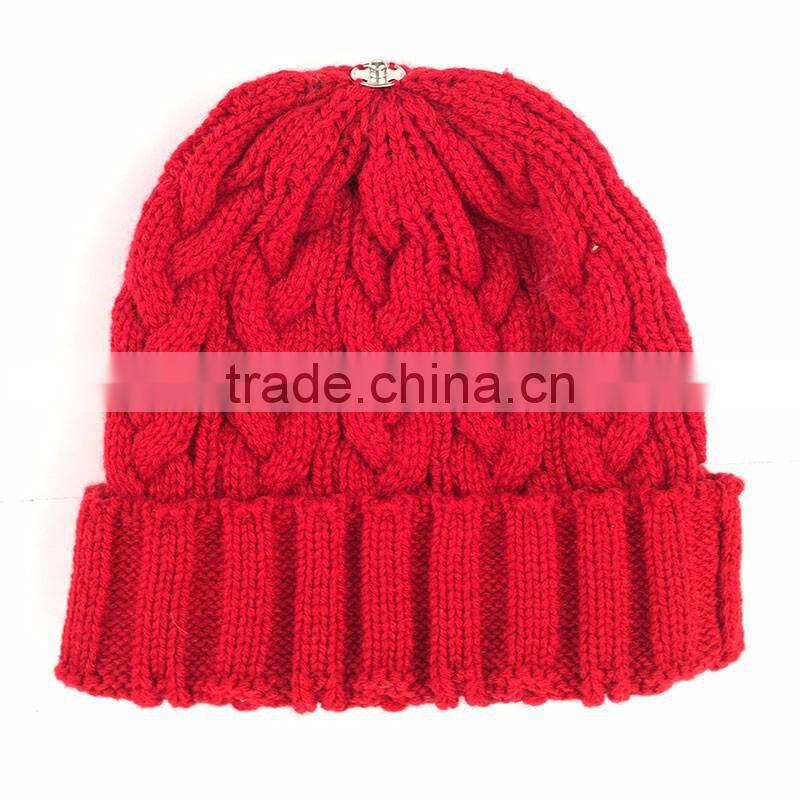 Myfur Wool Hat Wholesale Real Raccoon Fur Pom Pom Warm Adults Beanie