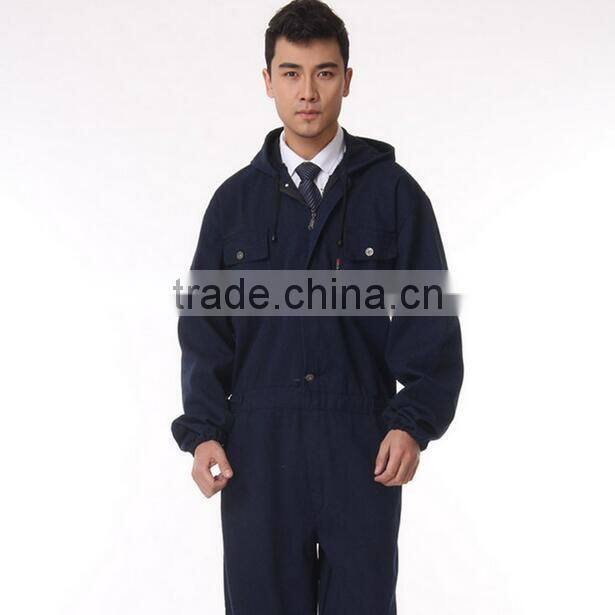 custom long sleeve mens industrial breathable worker's blue overalls wholesale