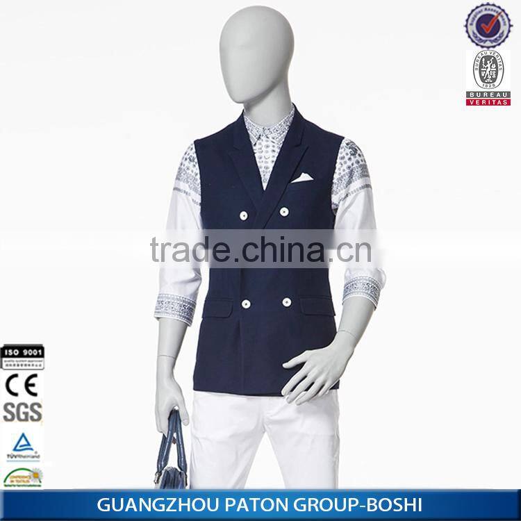 Promotional working suit vest for waiters sleeveless work vest