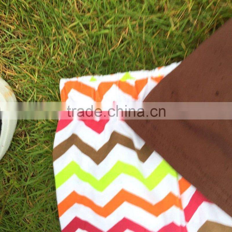 2-7t FALL/Winter children kids OUTFITS 3 pieces scarf pant sets turkey stripe girls boutique clothes kids top sets