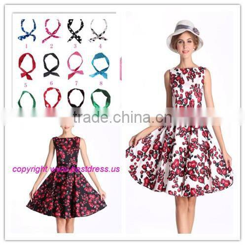 Vintage 1950's Rockabilly Swing Dress vintage 50s rockabilly dress