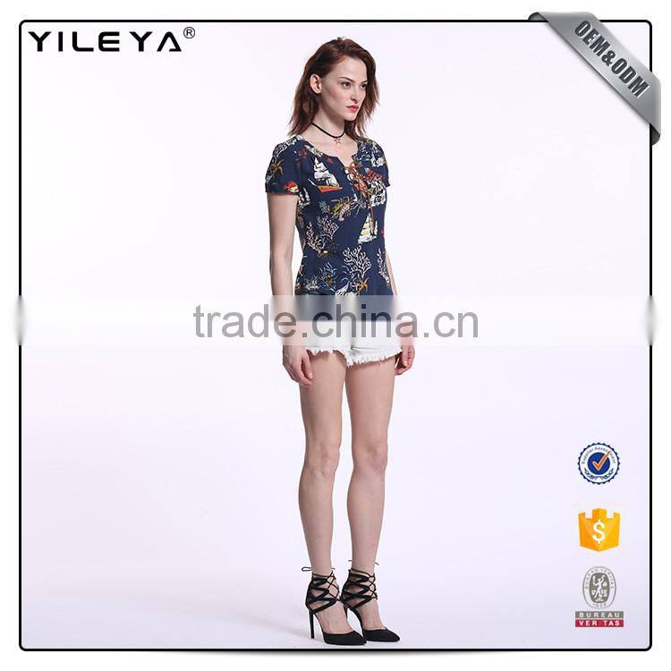 Customizable custom t-shirt fancy printed t-shirt 2017,custom female t shirt