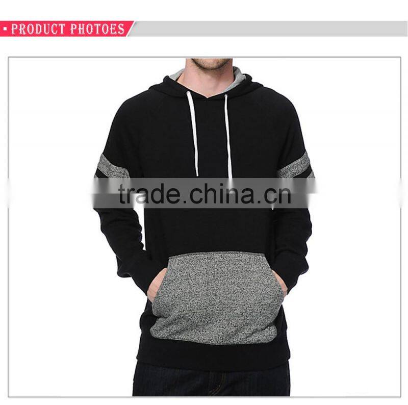 Custom plain pullover stripe men's hoodies&pullover sweatshirts