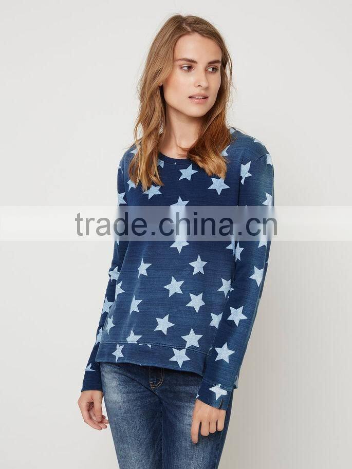 Custom Women all over Printed Long sleeve sport Camo Thin Sweatshirts