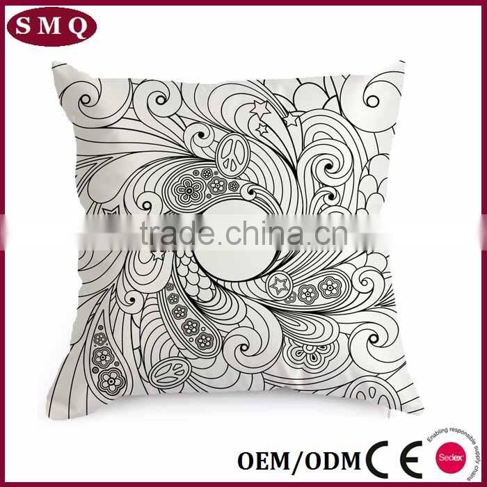 secret garden digital printed decorative cushion pads cover