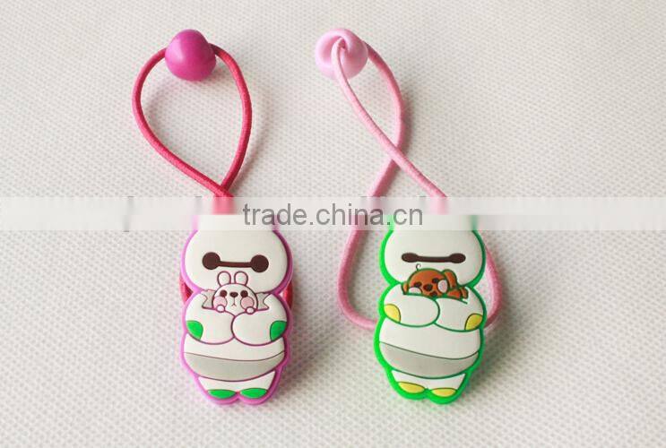 Big hero baymax cartoon characters kids elastic hair tie