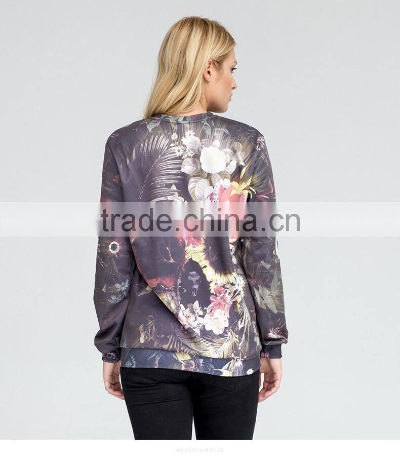 Unisex autumn/winter long sleeve crewneck fleece funny couple sweatshirt