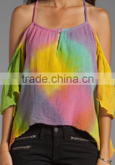 Criss Cross Shoulder Straps X Back Top