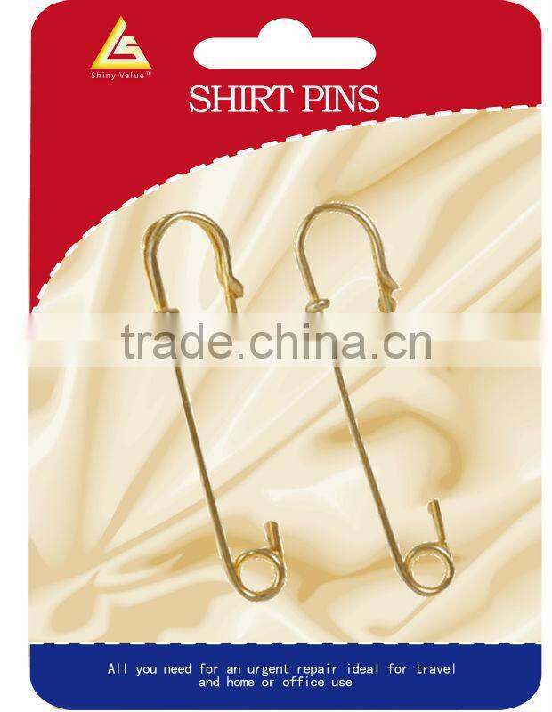 Wholesale various colors decorative metal safety pins