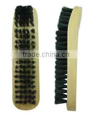 beech wooden handle bristle shoe brush