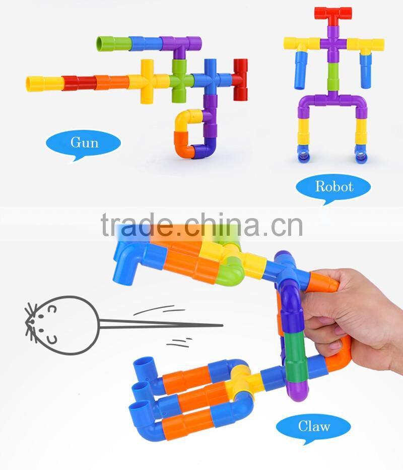 Smart Design Interest Cultivation Colorful Baby Teenager DIY Plastic Building Puzzle