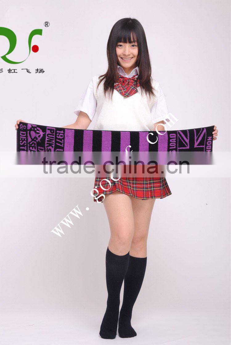 100% cotton yarn dyed jacquard fitness towel