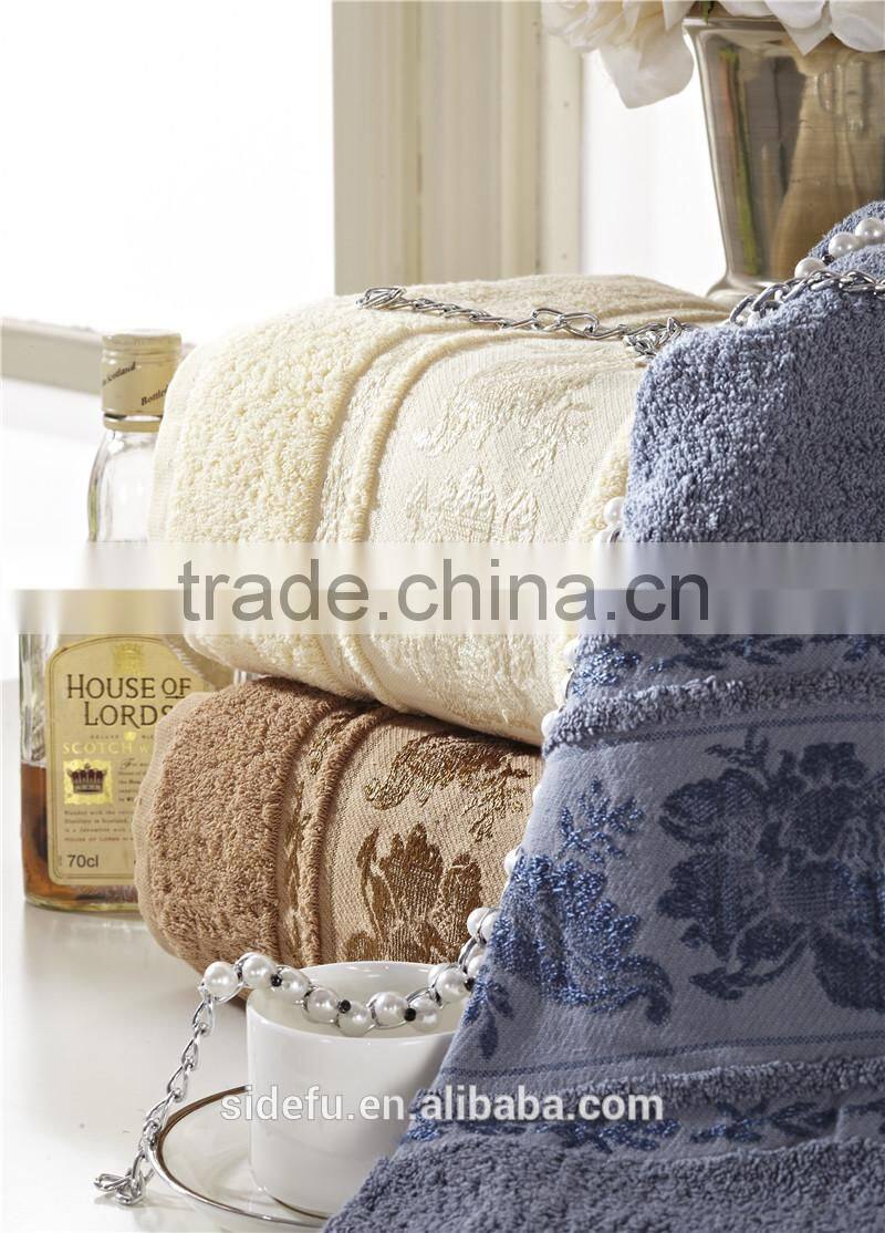 Superior Durability Wholesale 100% Cotton Dyed Jacquard Hand Towel