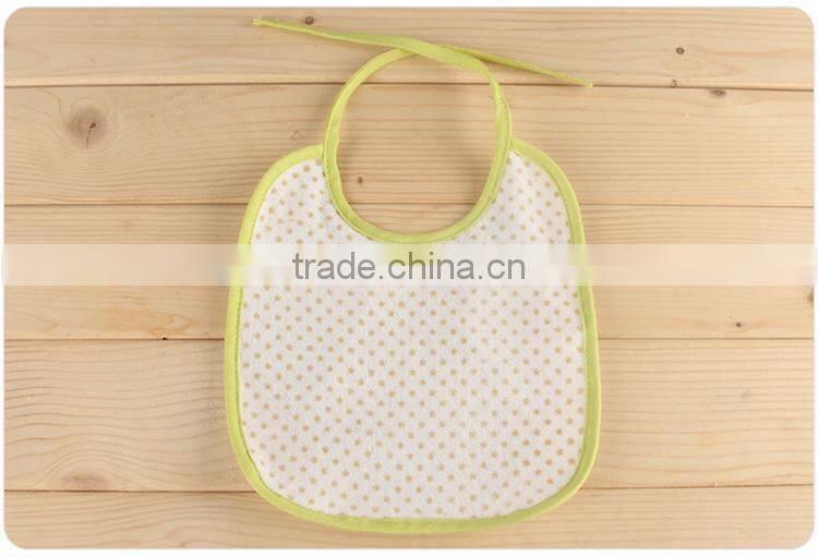 super soft and absorbent cotton terry fabric baby saliva towel bib