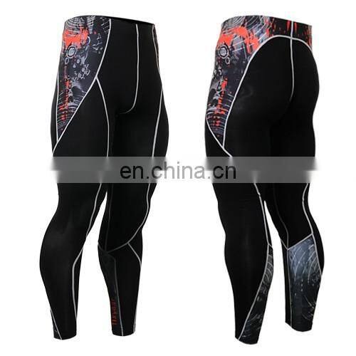 Different design custom mens compression leggings for running