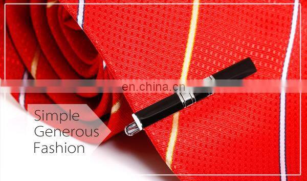 metal enamel cufflink and tie clip set