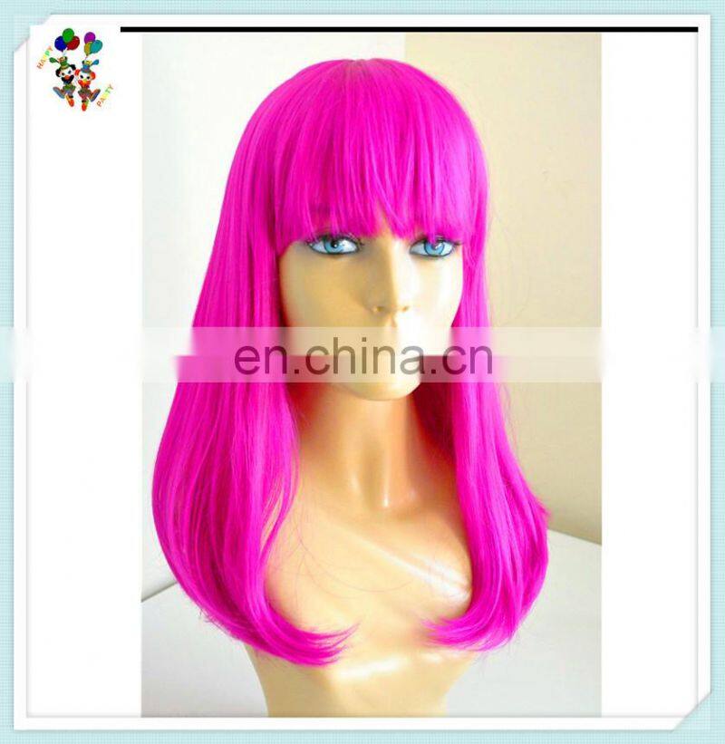 Adult Womens Red White Devil Angel Halloween Party Synthetic Wigs HPC-0075