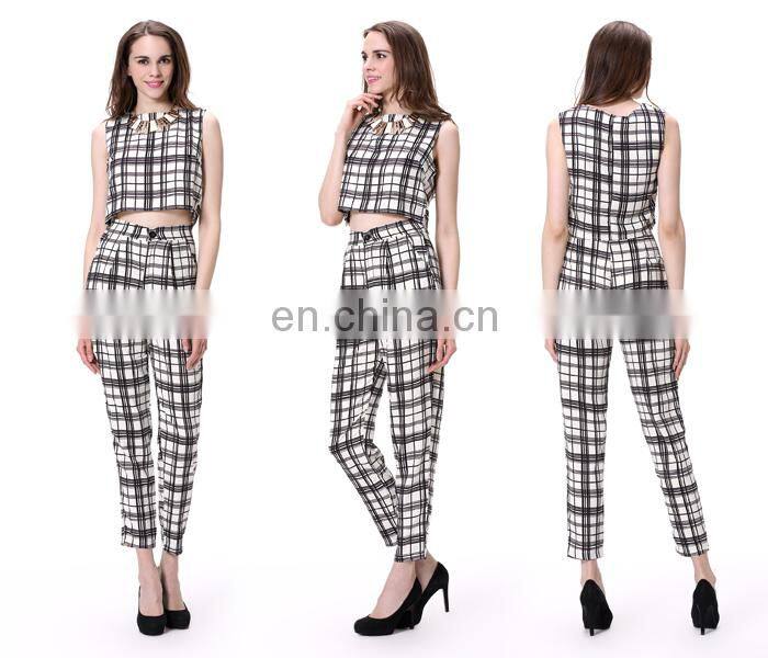 2018 Wholesale sexy two pieces latest design two pieces woman clothes